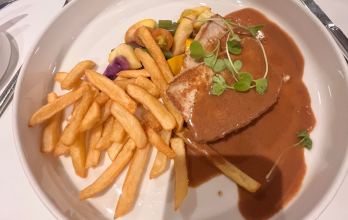 La gastronomía es sustentable dentro de este crucero.