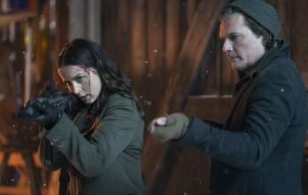 Ana de Armas y el director Len Wiseman.
