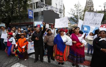 Pabel Muñoz marcha