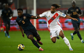John Yeboah tuvo claras oportunidades en los primeros minutos, aunque no pudo concretar, reflejando las dificultades ofensivas de Ecuador en Lima.