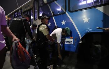 Operativo policial en avenida Las Aguas