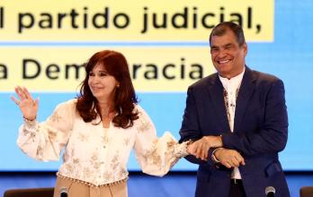 Rafael Correa rechaza condena de Cristina Fernández