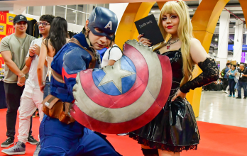 Cosplayers en Comic Con 2025.