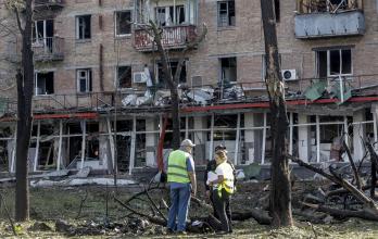 Mundo, Rusia, Ucrania, Bombardeo sobre Kiev