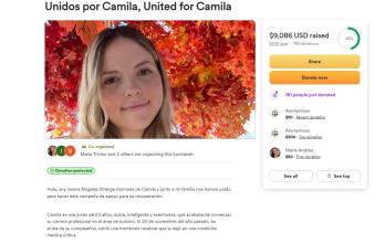 Captura de pantalla de GoFundMe
