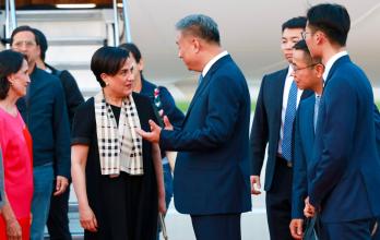 Gabriela Sommerfeld en su visita en China