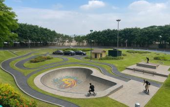 propuesta skatepark redondel Samborondón patinadores junio 2025 CORTESÍA