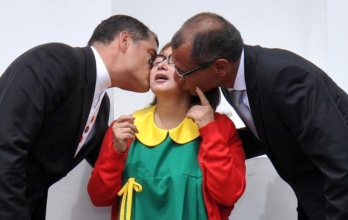Chilindrina, Rafael Correa y Jorge Glas
