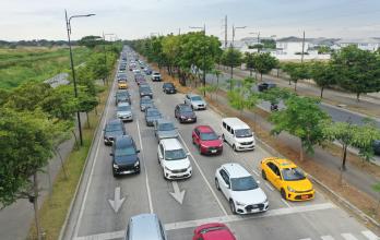 Tráfico en Samborondón