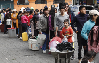 Filas agua Quito