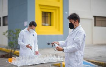 Agua luz solar
