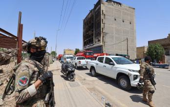 Mundo, Irak, Incendio en un centro comercial