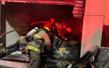 Incendio en avenida Machala