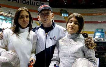 Madre e hija esgrima