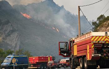 Mundo, Francia, Clima extremo, incendio forestal