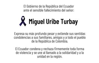 Pésame Miguel Uribe