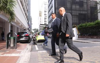 calle P Ycaza en el centro de Guayaquil