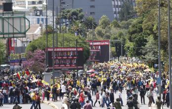 Marcha contra la Corte Constitucional Daniel Noboa