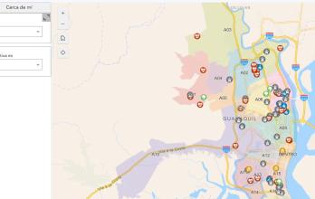 Mapa de obras para el presupuesto de 2026 en Guayaquil