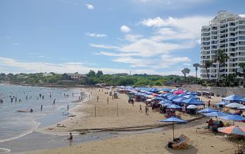 Aguas servidas en un sector de Playas