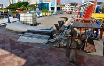 Puente de acceso a la plataforma del MAAC