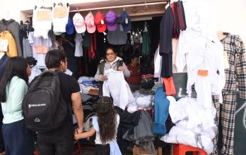 ventas en el centro de Quito por el regreso a clases