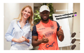 Lavinia Valbonesi se reunió con Enner Valencia capitán de la Tri