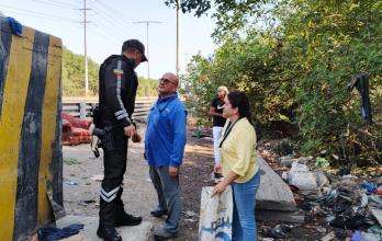 cangrejo en veda policía