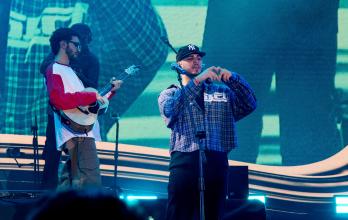 Alleh y Yorghaki en su show en Guayaquil