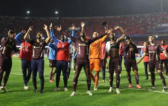 Todo el festejo de Liga de Quito en el estadio Morumbí.