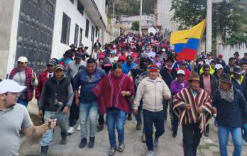 En Chimborazo, Marlon Vargas anunció que el paro de la Conaie se tomará Quito, si el Gobierno no acoge las demandas de los pueblos indígenas.