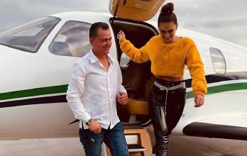 Greeicy Rendón y su papá.