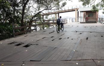 estudiante en isla Santay