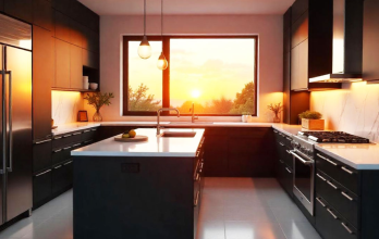 Cocina moderna vertical