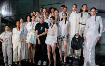 Fabrizio Célleri al final de la pasarela de Lumen.