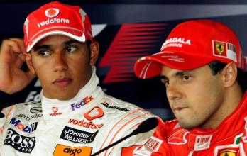 Felipe Massa y Lewis Hamilton