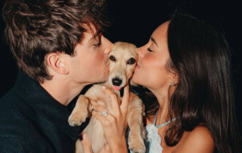 Leo, el perrito de Charles Leclerc, fue cómplice de la romántica propuesta