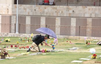 Día de los Difuntos en el cementerio Jardines de Esperanza