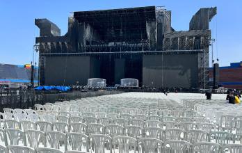 Escenario del concierto de Shakira en Quito, Ecuador