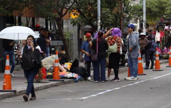 ventas ambulantes en la Av. Republica del Salvador