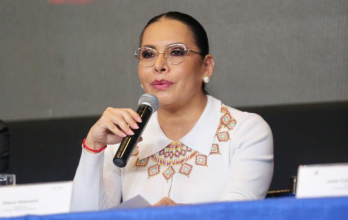 Diana Atamaint, presidenta del CNE.