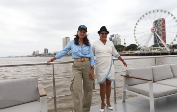 Marcela Aguiñaga y Lourdes Tiban