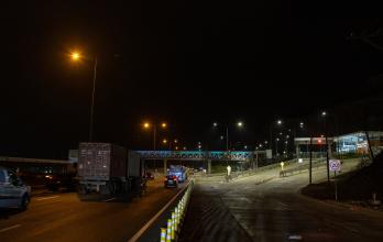 Falta de iluminación en la vía Perimetral