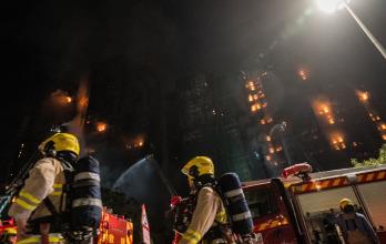 Incendio en Hong Kong