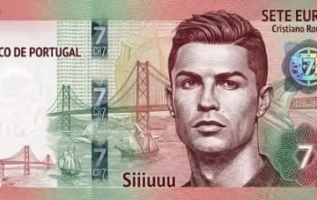 cristiano ronaldo billete