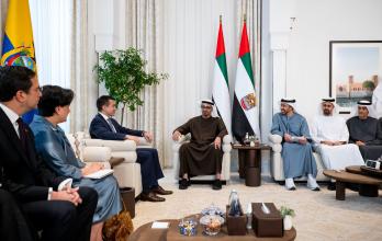 El presidente Daniel Noboa mantuvo reunión de alto nivel en Emiratos Árabes Unidos.