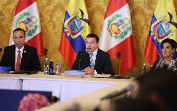 “Es imperativo trabajar unidos frente al crimen transnacional”, señaló Noboa al abrir el encuentro, destacando que las estructuras criminales operan sin reconocer fronteras.