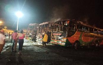 Incendio de buses