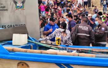 Fiscal revisa embarcación en San Mateo