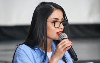 Trámite. La asambleísta correísta, Viviana Veloz, aseguró que la RC busca que Mario Godoy sea enjuiciado.